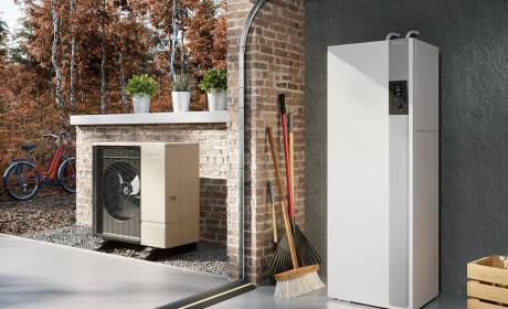 Installation d’une pompe à chaleur air/eau Atlantic pour moderniser un chauffage ancien à La Bonneville-sur-Iton