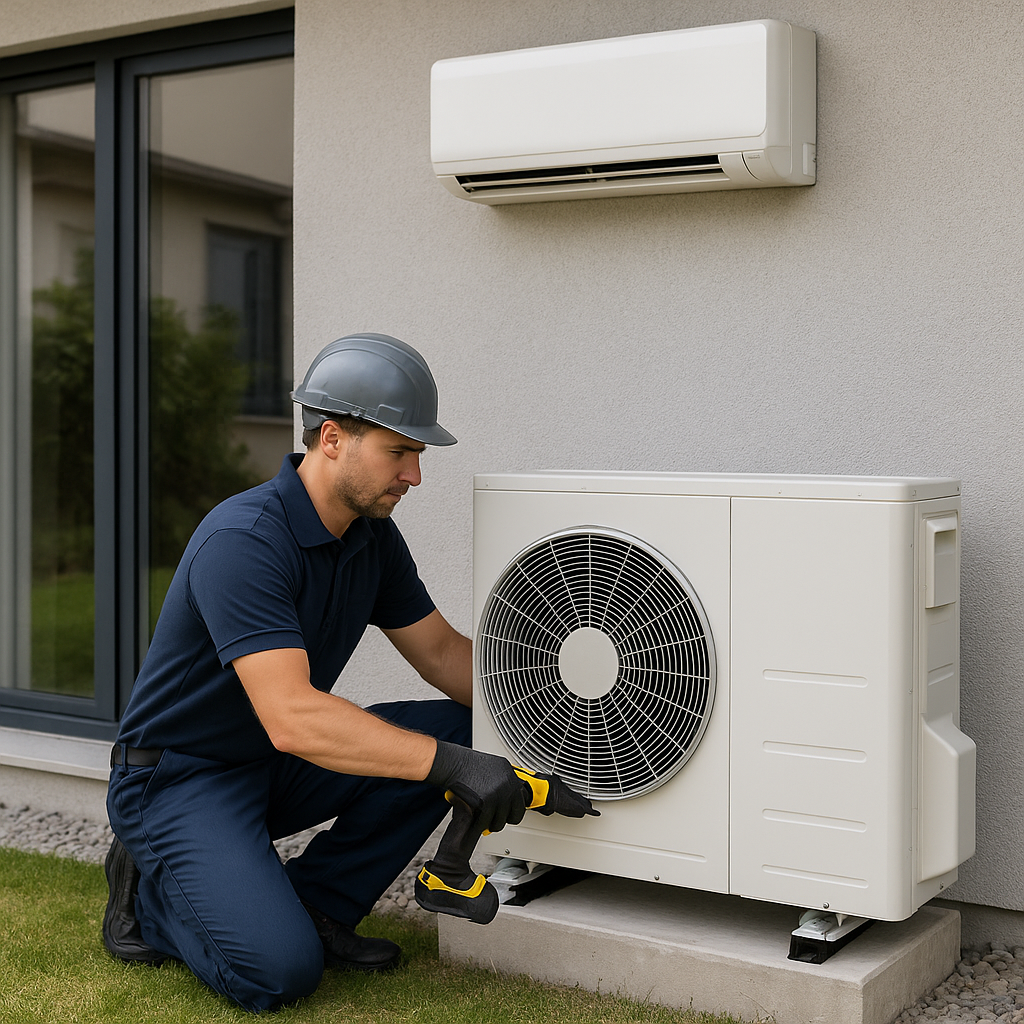 Installation de pompe à chaleur air air par une entreprise certifié RGE à Bourg Achard près de Pont Audemer