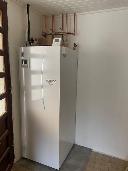 Pompe à chaleur mitsubichi 9kW à Léry dans l'Eure